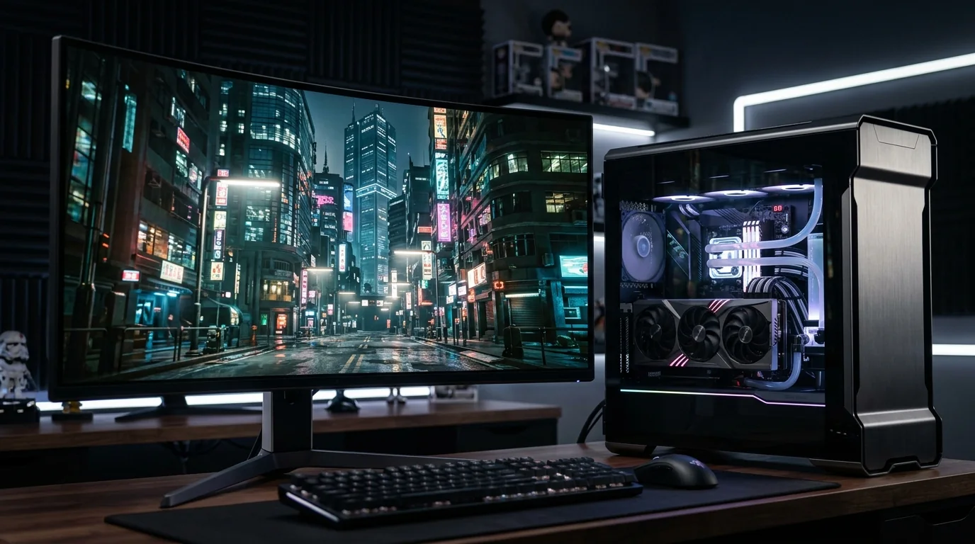 Gaming setup illustrating PC Gaming Releases to Watch in Europe This Autumn 2026